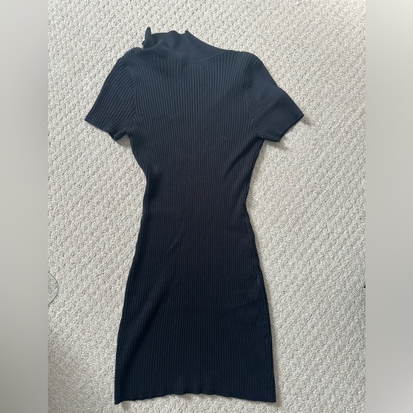 Abercrombie Black Knitted Collared Dress - Size S - Picture 4 of 4